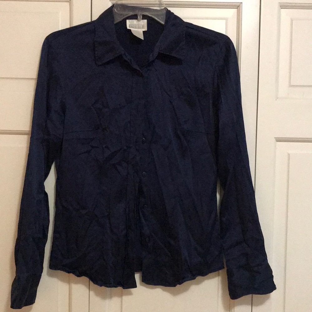 Women’s silk button up blouse